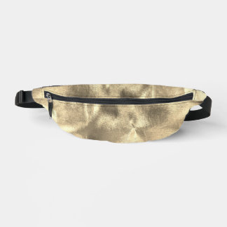 Metallic Faux Gold Leaf Glam Luxury Bum Bags