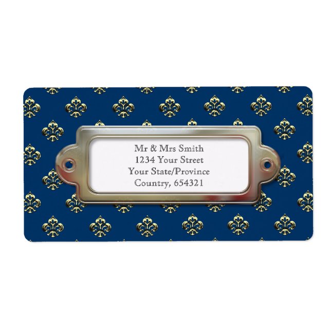 Metallic Fleur de lis (Gold) (Front)