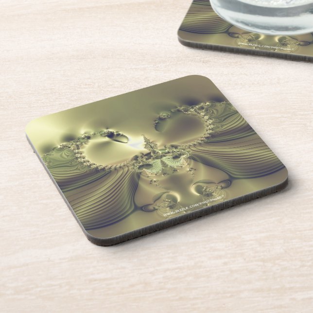 Metallic Flower Coaster (Left Side)