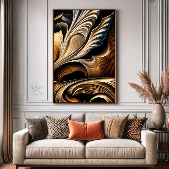 Metallic Fluid Golden Luxury Poster (Creator Uploaded)