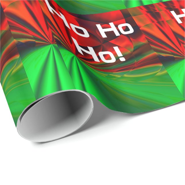 Metallic Foil Look Cool Christmas Wrapping Paper (Roll Corner)