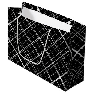Metallic Frame Pattern.b Large Gift Bag