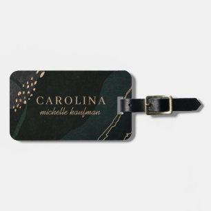 Metallic Geode Luggage Tag