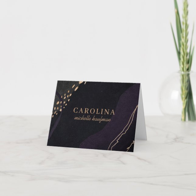 Metallic Geode Note Card (Front)