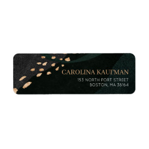 Metallic Geode Return Address Label