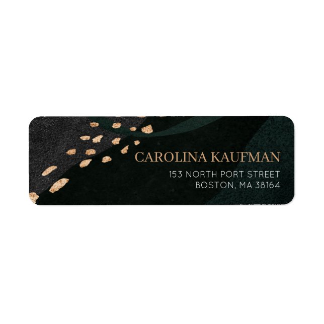 Metallic Geode Return Address Label (Front)