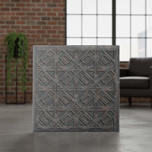 Metallic Geometric Cast Iron #7 ID1227 Ceramic Tile