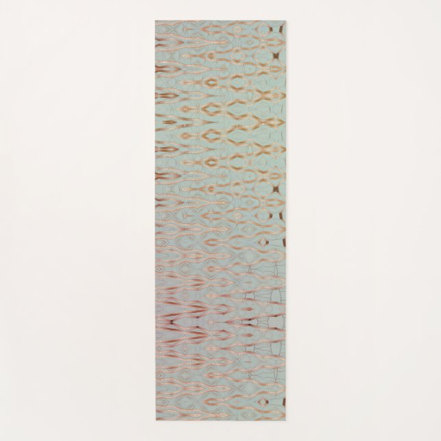 Metallic geometric figures yoga mat (Front)