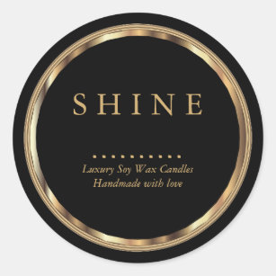 Metallic Gold and Black Labels 2