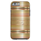 Metallic Gold And Copper Stripes 2