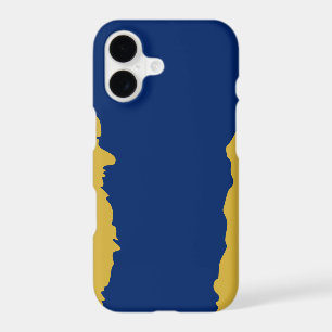 Metallic Gold and Navy Blue Unique Stylish