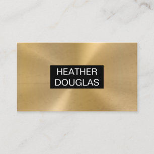 Metallic Gold Background Business Card
