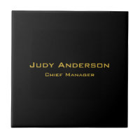 Metallic Gold & Black Professional Modern Elegant