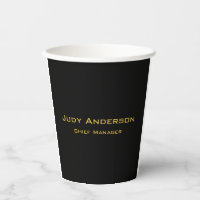 Metallic Gold & Black Professional Modern Elegant