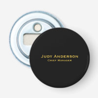 Metallic Gold & Black Professional Modern Name Pro