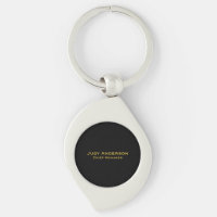 Metallic Gold & Black Professional Modern Name Pro