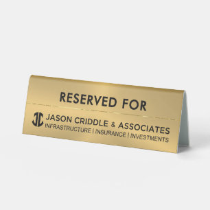 Metallic Gold Custom Logo-Reserved For