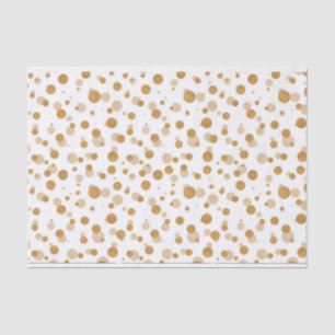Metallic Gold Dots Christmas  Tissue Paper