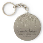 Metallic Gold Drip | Elegant Champagne Sweet 16