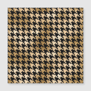 Metallic gold hounds tooth, fashion pattern.