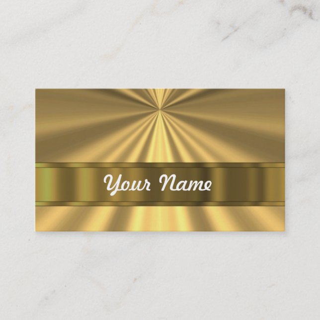 Metallic Gold looking Business Card (Front)
