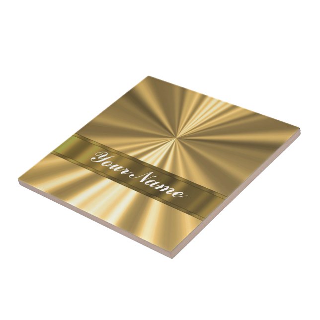 Metallic Gold looking Ceramic Tile (Side)