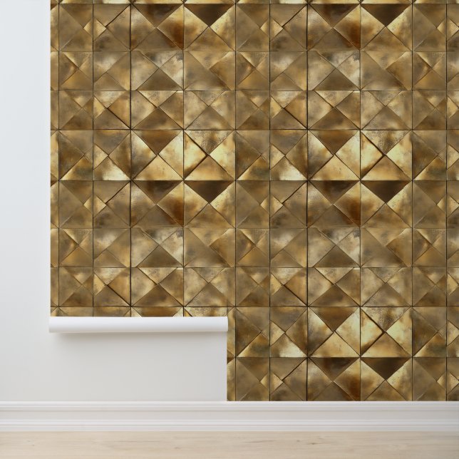 Metallic Gold Pattern Wallpaper (Application)