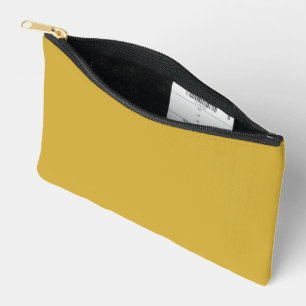 Metallic Gold Print Cut Sew Small Accessory Pouch