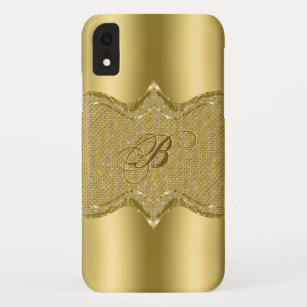Metallic Gold print With Diamonds Pattern Case-Mate iPhone Case