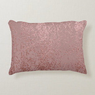 Metallic gold texture, rose quartz. decorative cushion