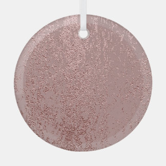 Metallic gold texture, rose quartz. glass tree decoration