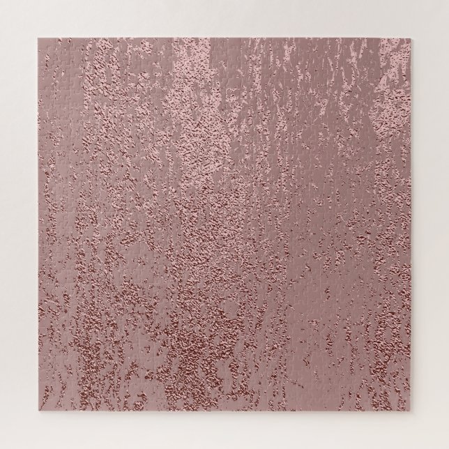 Metallic gold texture, rose quartz. jigsaw puzzle (Vertical)