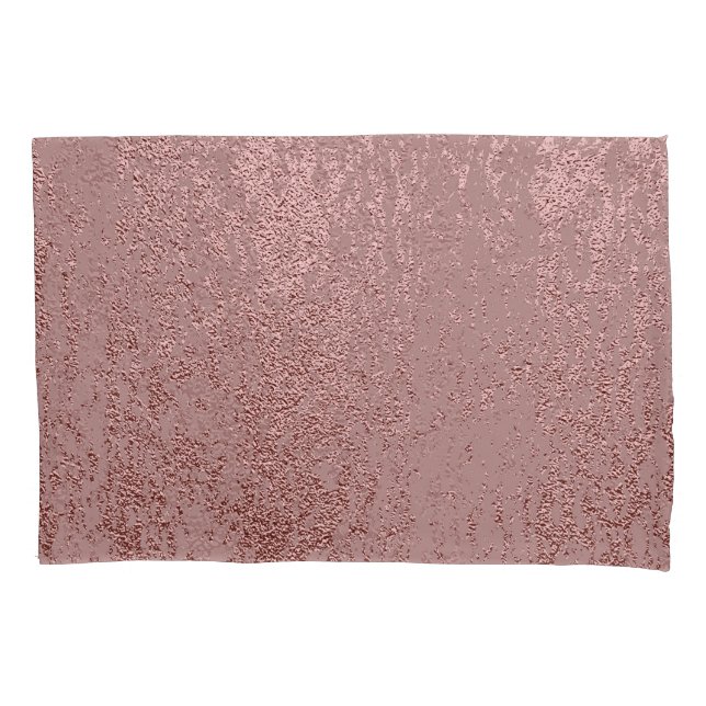 Metallic gold texture, rose quartz. pillowcase (Front)