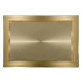 Metallic Gold Tones Stainless Steel Look Placemat (Front)