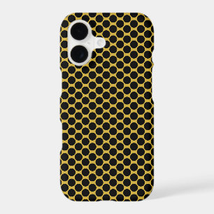 Metallic Gold with Black Dot Style