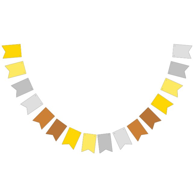 Metallic Gradient Theme Triangular Bunting Banner  (All)