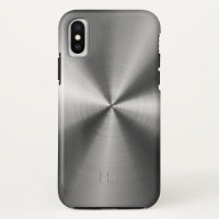 Metallic Grey Faux Stainless Steel Look