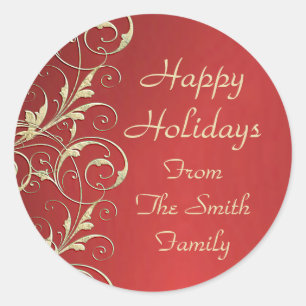 Metallic Holiday Sticker