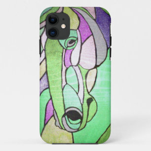 Metallic Horse in Green IPhone Case