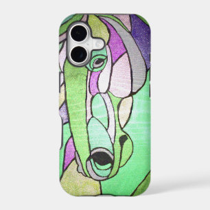 Metallic Horse in Green IPhone Case