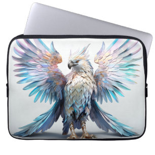 Metallic Iridescent Eagle  Laptop Sleeve