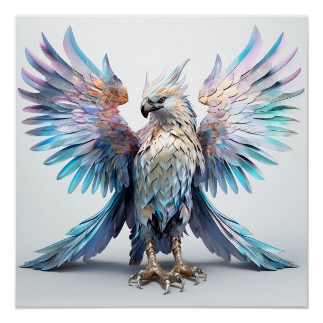Metallic Iridescent Eagle  Poster (Front)