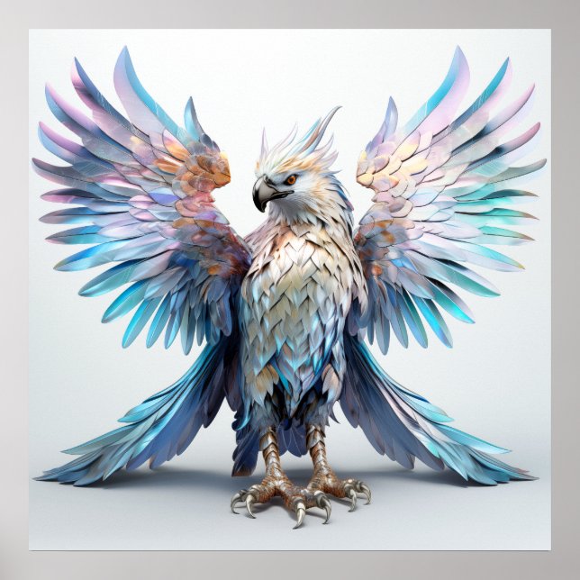 Metallic Iridescent Eagle  Poster (Front)