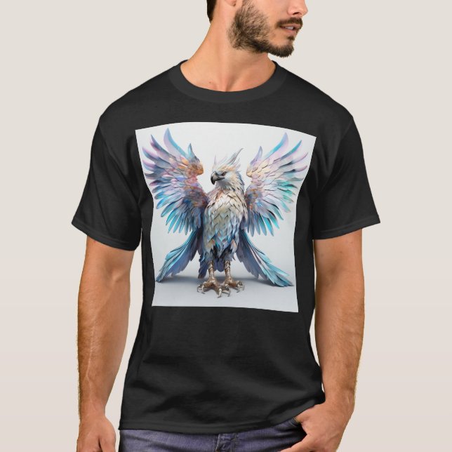 Metallic Iridescent Eagle  T-Shirt (Front)