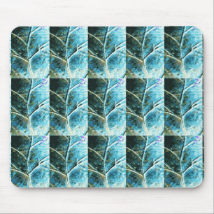 metallic leaf mousepad