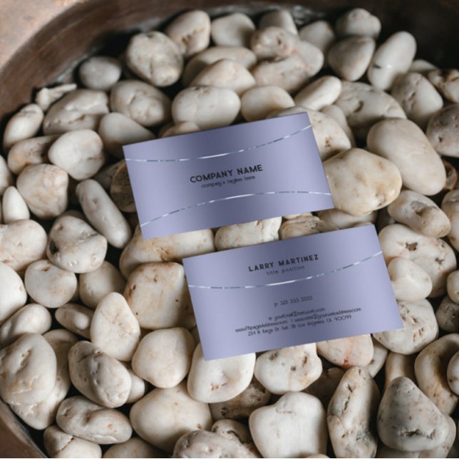 Metallic light purple texture image business card (Creator Uploaded)