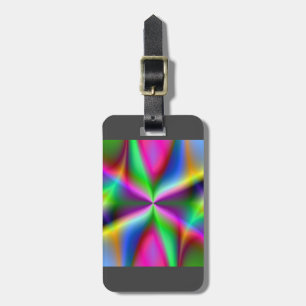 metallic luggage tag