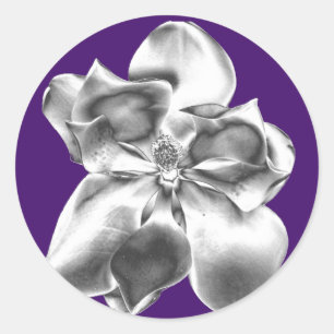 Metallic Magnolia flower on stickers