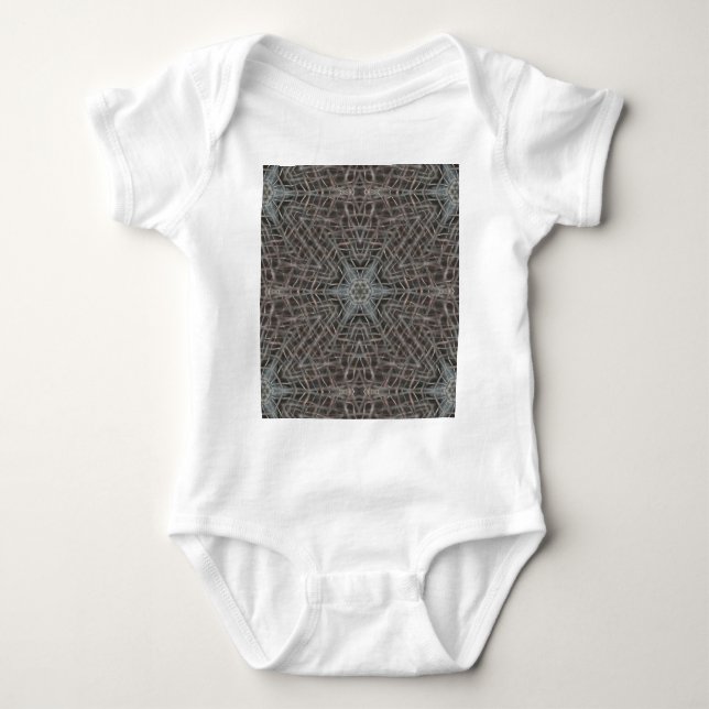 Metallic Metal Mesh Baby Bodysuit (Front)