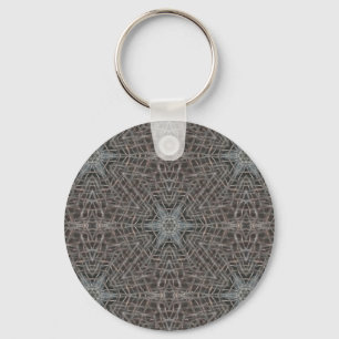Metallic Metal Mesh Key Ring